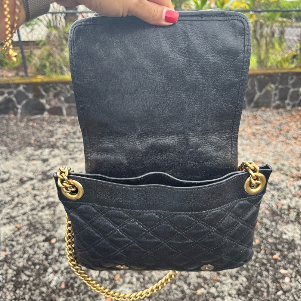 Marc Jacobs Made in Italy Black Quilted Leather Chain Shoulder Bag Gold Hardware - Picture 8 of 13